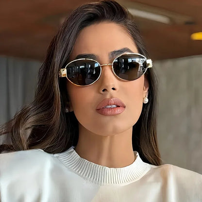 Berlin Modern Klassisch Oval Sonnenbrille